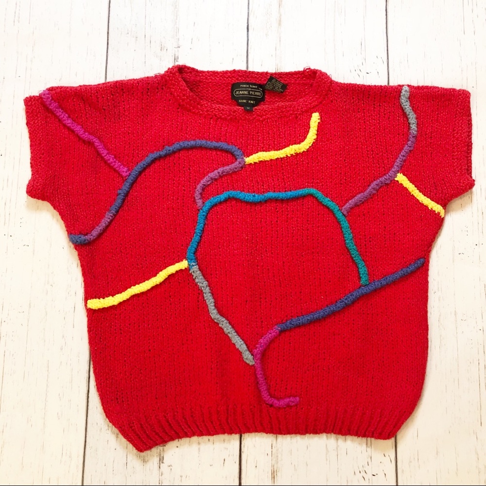 Renee Tener Jeanne Pierre crop sweater medium